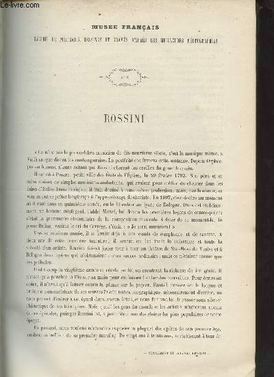 Le Muse Franais portraits des contemporains dessins d'aprs les meilleurs photographies - 1862 - Rossini.