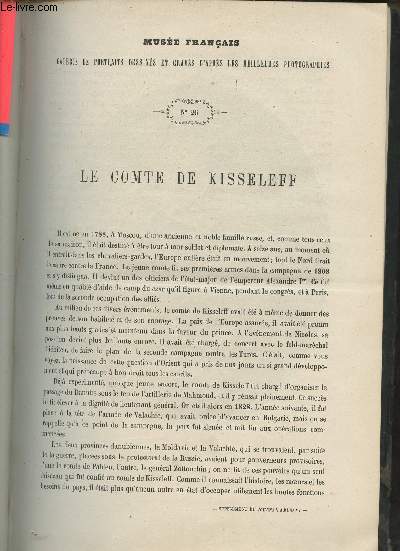 Le Muse Franais portraits des contemporains dessins d'aprs les meilleurs photographies - 1862 - Le Comte de Kisseleff.