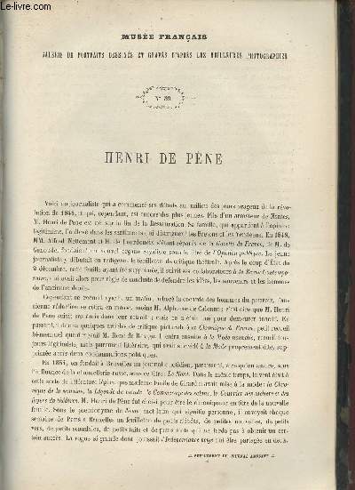 Le Muse Franais portraits des contemporains dessins d'aprs les meilleurs photographies - 1862 - Henri De Pne.