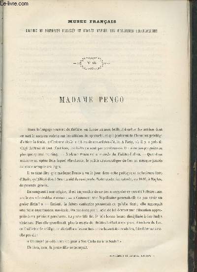 Le Muse Franais portraits des contemporains dessins d'aprs les meilleurs photographies - 1862 - Madame Penco.