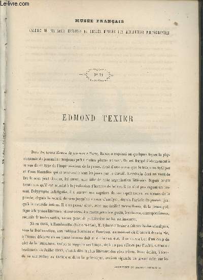 Le Muse Franais portraits des contemporains dessins d'aprs les meilleurs photographies - 1862 - Edmond Texier.