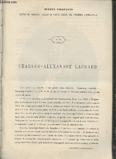 Le Muse Franais portraits des contemporains dessins d'aprs les meilleurs photographies - 1862 - Charles Alexandre Lachaud.
