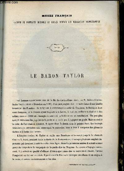 Le Muse Franais portraits des contemporains dessins d'aprs les meilleurs photographies - 1862 - Le Baron Taylor.
