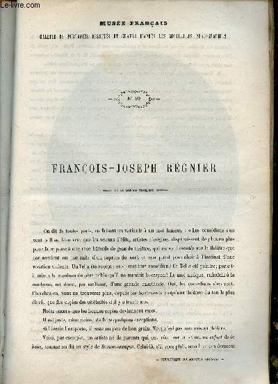 Le Muse Franais portraits des contemporains dessins d'aprs les meilleurs photographies - 1862 - Franois Joseph Rgnier.