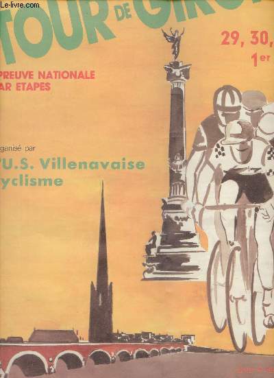 12me Tour de Gironde preuve nationale par tapes 29-30-31 mai 1er juin 1986 - Sud Ouest.