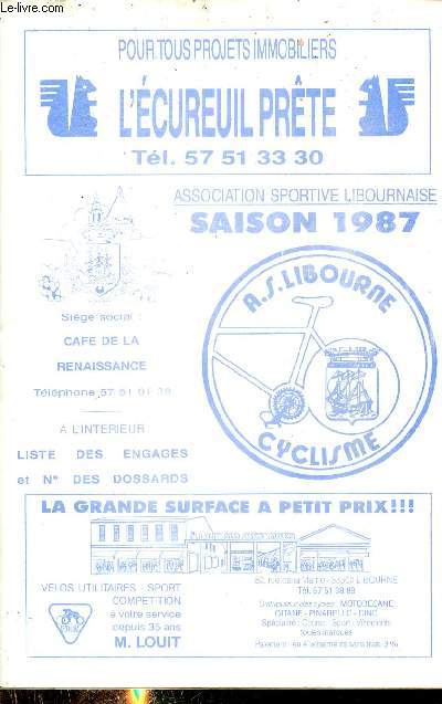 Association sportive Libournaise saison 1987.