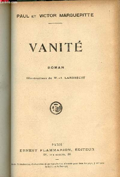 Vanit - Roman.