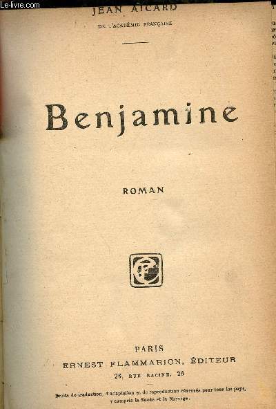 Benjamine - Roman.