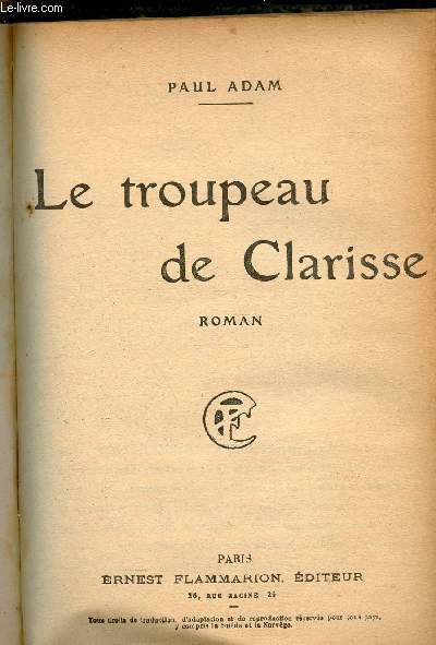 Le troupeau de Clarisse - Roman.