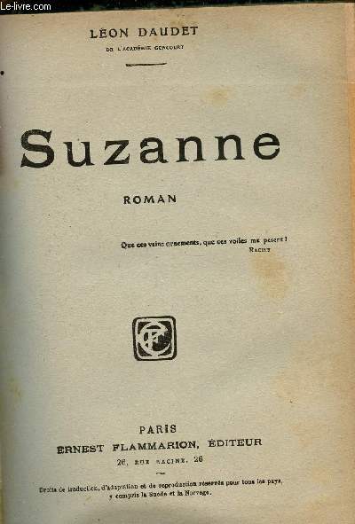 Suzanne - Roman.