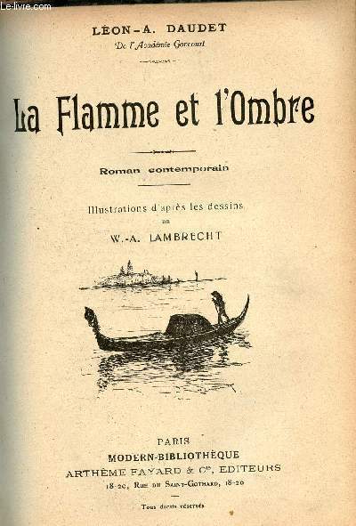 La Flamme et l'Ombre - Roman contemporain.