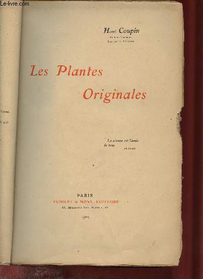 Les Plantes Originales.