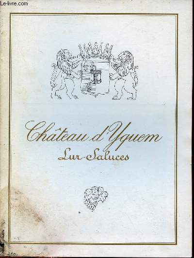 Plaquette Chteau d'Yquem Sur-Saluces 1975.