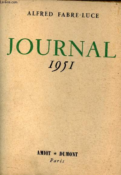 Journal 1951.