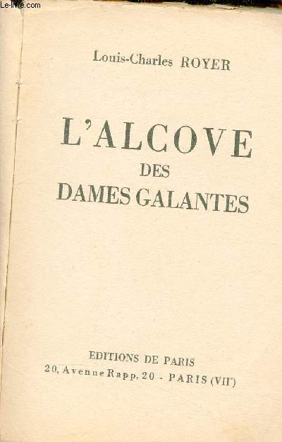 L'Alcove des dames galantes.