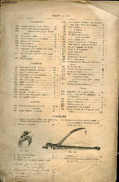 Tir  part du catalogue Collin et Cie.