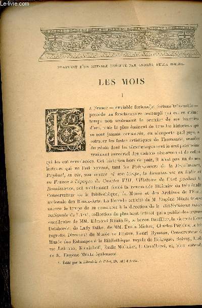 Revue Universelle Illustre - Les mois par E.Dumont.