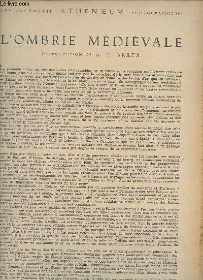 L'ombrie mdivale - Les documents Athenaeum photographiques.