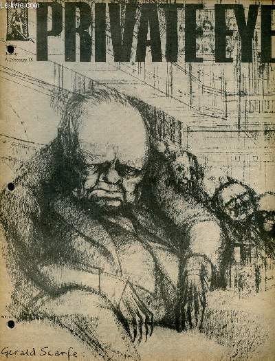 Private Eye - Friday 5 february 1965 - Eric Buttock - the Churchill tring knew - sir basil sees silk amazing scenes in temple - the autobiography of nubar gnome - grand ugliest man in britain competition - Jackie et Adla vont ils se marier ? etc.