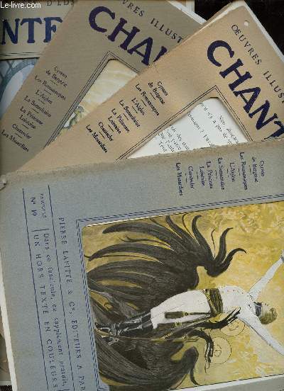 Lot de fascicules - Oeuvres illustres d'Edmond Rostand Chantecler - Incomplet.