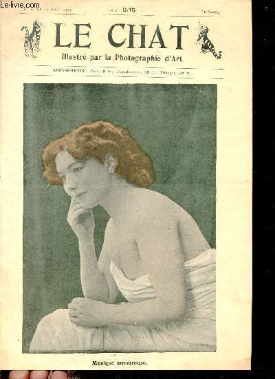 Le Chat illustr par la photographie d'art n5 le 22 aout 1903 - Le saut du mur La Morinire - foudroyantes idylles sur l'impriale Ren Dubrelle - effets de plage - n'veillez pas le chat qui dort! Guy - sablez ! sablez ! Georges Barrou etc.