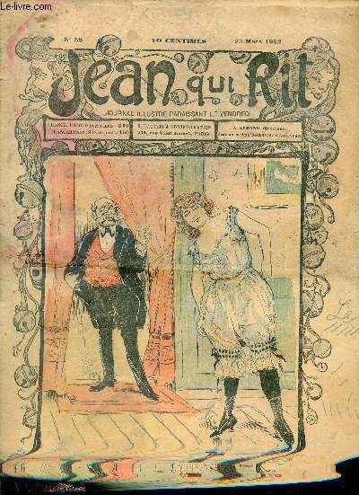 Jean qui Rit n58 23 mars 1902 - Le perroquet - pour que les lecteurs de Jean qui Rit fassent marcher ceux qui ne le lisent pas - conseil - on pourrait s'entendre - une perle entre deux huitres - est ce suffisant ? - restaurant chic etc.