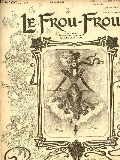 Le Frou-Frou n8 8dcembre 1900 - Dessin de Fisher grav par Duplessis - petites annonces - demoiselles de compagnie par H.Gerbault - idylle par Steinler - le dernier voile dessin de Habert - le Tzigane la petite dame et son vieux monsieur .