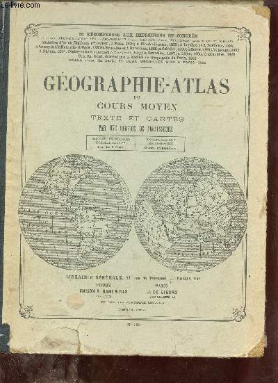 Gographie-Atlas du cours moyen - Srie de gographie atlas - n127.