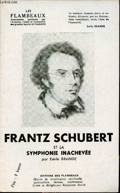 Frantz Schubert et la symphonie inacheve.