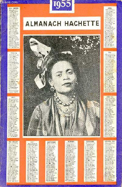 Almanach Hachette 1955.