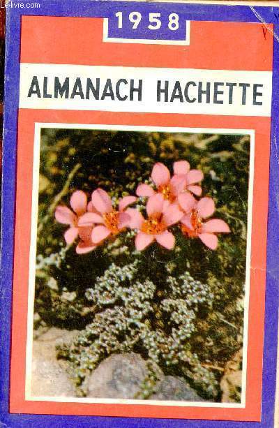 Almanach Hachette 1958.