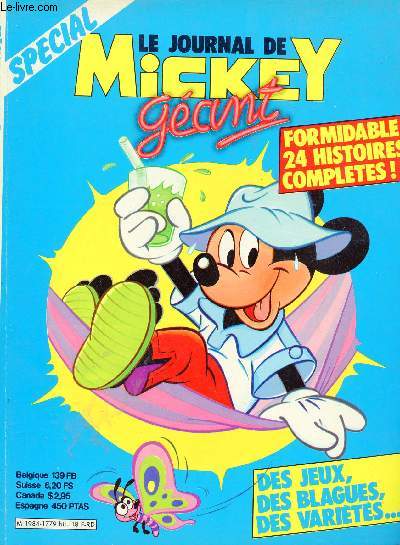 Journal de Mickey - Spcial Gant - Pan Pan a de la chance - Onc'Donald et la montre obstine - maitre loup se bonifie - Donald roi du trapze - p'tit loup et la cure de beaut - une course de virtuoses - grand loup l'enchanteur etc.