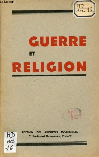 Guerre et religion.