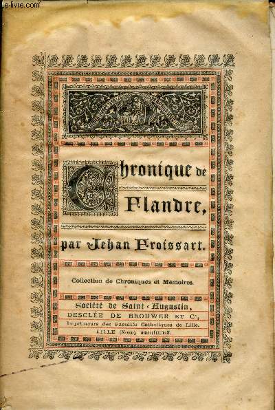 Chronique de Flandre - Collection de Chroniques et Mmoires.