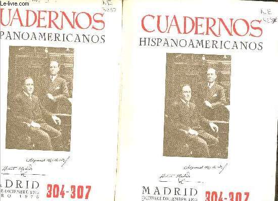 Cuadernos Hispanoamericanos Revista mensual de Cultura Hispanica - 304-307 Tomo 1 + Tomo 2.