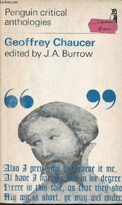 Geoffrey Chaucer a critical anthology.