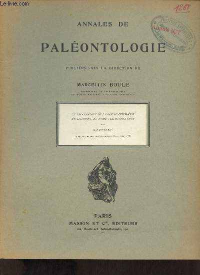 Extrait des Annales de Palontologie tome XXIV 1935 - Un crocodilien de l'ocne infrieur de l'Afrique du Nord le dyrosaurus.