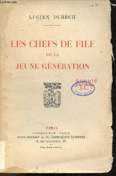 Les chefs de file de la jeune gnration.