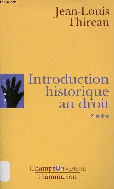Introduction historique au droit.
