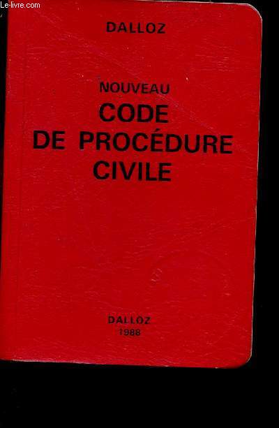 Nouveau code de procdure civile - Code de procdure civile et code de l'organisation judiciaire (extraits) - Codes Dalloz - 80e dition.