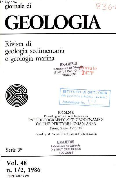 The Oligo-Miocene Molasse of the Veneto-Friuli region Southern Alps - Extrait Gionale di Geologia serie 3a vol.48 n.1/2 1986.