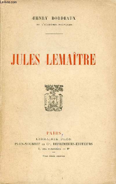Jules Lematre.