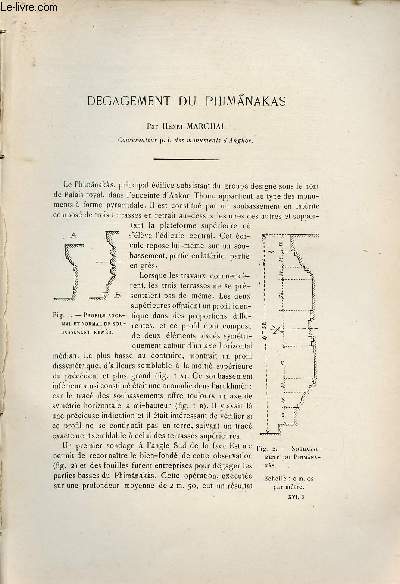 Degagement du Phimanakas - Extrait du Bulletin de l'Ecole Franaise d'Extrme-Orient 1916.