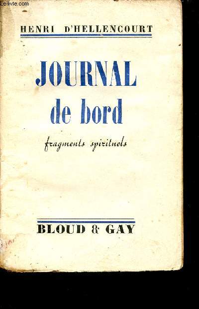 Journal de bord fragments spirituels.