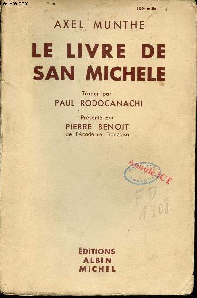 Le livre de San Michele.