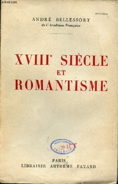 XVIIIe sicle et romantisme.
