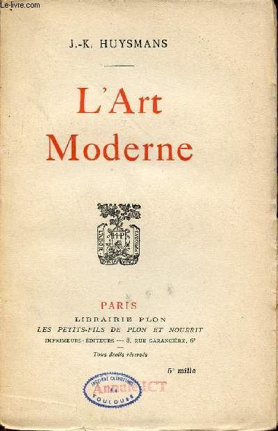 L'art moderne.