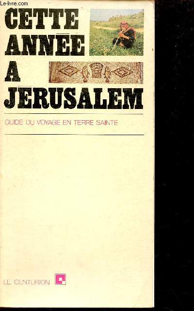 Cette anne  Jrusalem - guide du voyage en Terre Sainte - nouvelle dition.