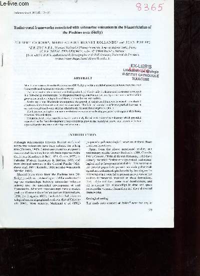 Rudist-coral frameworks associated with submarine volcanism in the Maastrichtian of the Pachino area (Sicily) - Extrait Sedimentology 1988 35.
