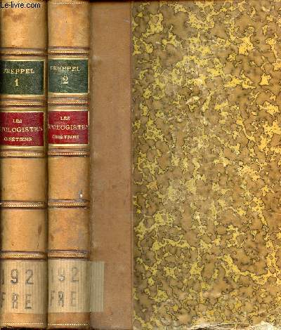 Les apologistes chrtiens au IIe sicle - Saint Justin - Cours d'loquence sacre fait  la Sorbonne pendant l'anne 1858-1859 - 2e dition - En deux tomes - Tomes 1 + 2 .